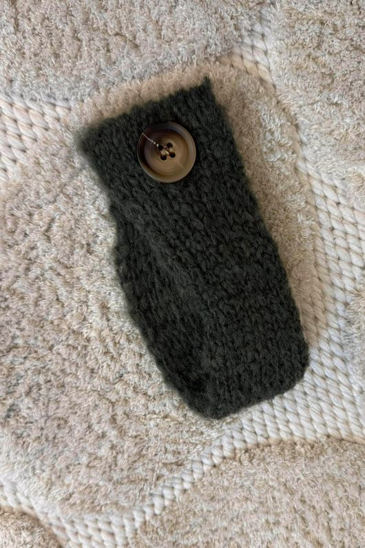 Big Softie Batwing Or Butterfly Knit Deep Khaki **